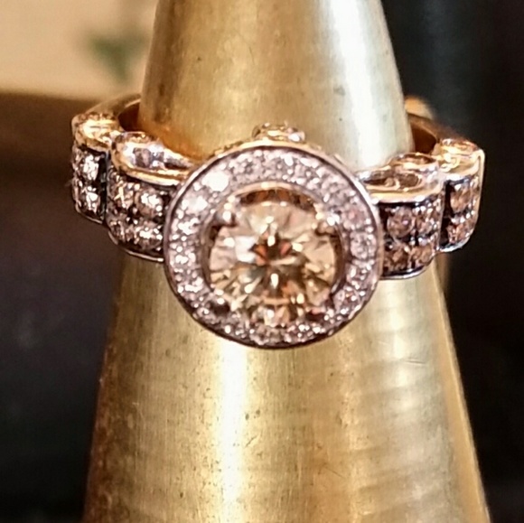 Le Vian Ladies 14KT White Gold Diamond Size 5.25 - Picture 6 of 8